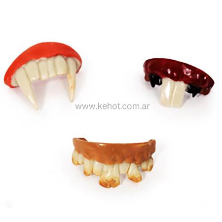 Dentadura Dientes con Colmillos para Purim x1